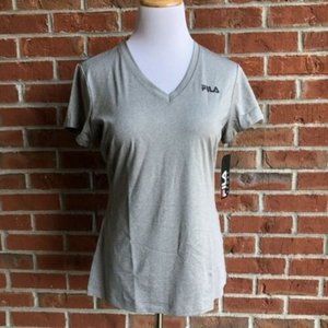 FILA Woman's Grey Performance Racer Athletic‎ Tee